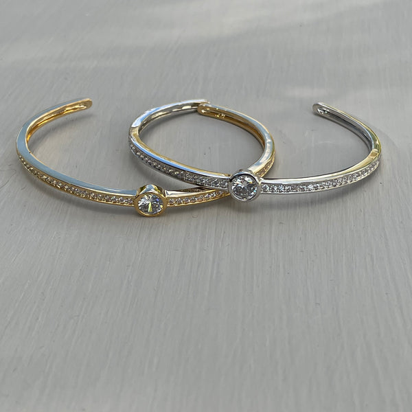 Bracciale rigido con punto luce